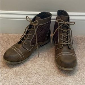 XOXO Booties with small heel